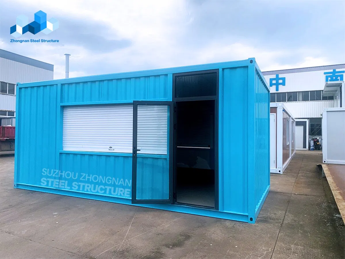 Wholesale Custom Steel Modular 20FT Container Store with 3 Rolling Shutter Window Factory
