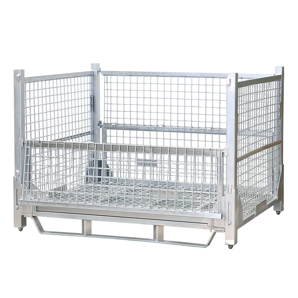 Foldable Steel Wire Mesh Metal Stillage Pallet Container/Gitterbox for Storage