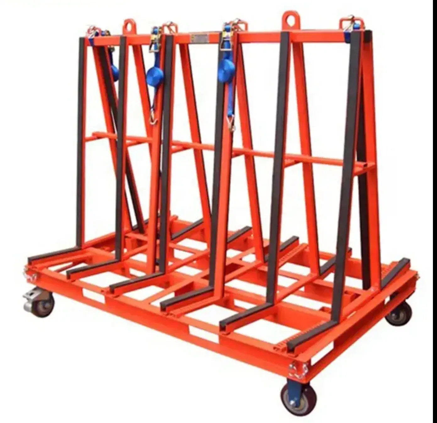 Versatile Glass Shelving Unit for Efficient Industrial Transport Solutions