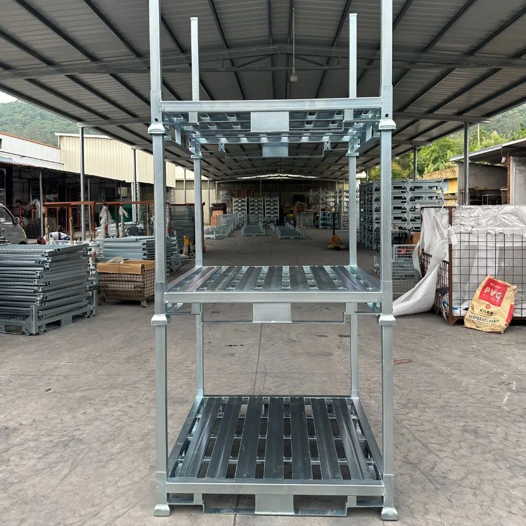 Customized Industrial Warehouse Heavy Duty Easy Assemble Detachable Steel Post Pallet Stackable Stillages