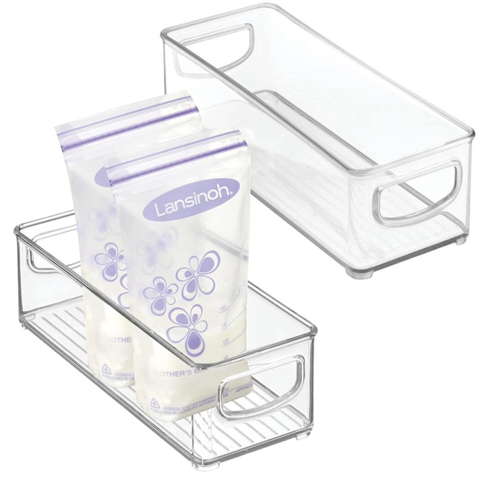 Clear Plastic Pantry Organization Food Makeup Storage Bin