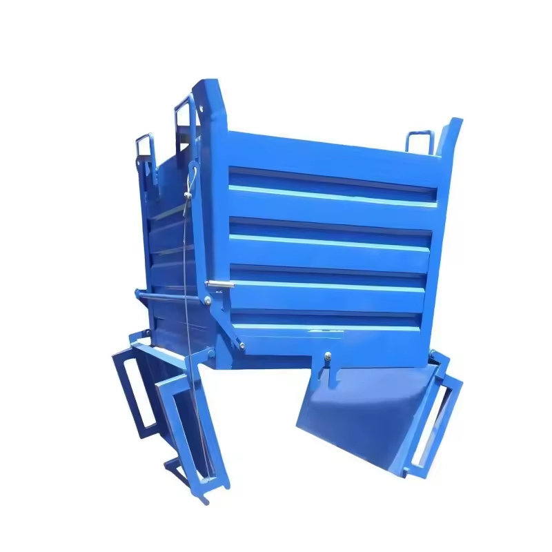 Self-Discharging Heavy-Duty Industrial Iron Scrap Box Forklift Bottom-Opening