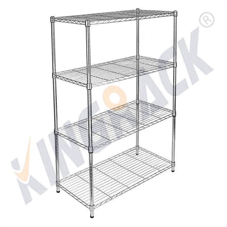 Heavy-Duty Wire Shelving Unit for 250kg Industrial Warehouse Storage Solutions