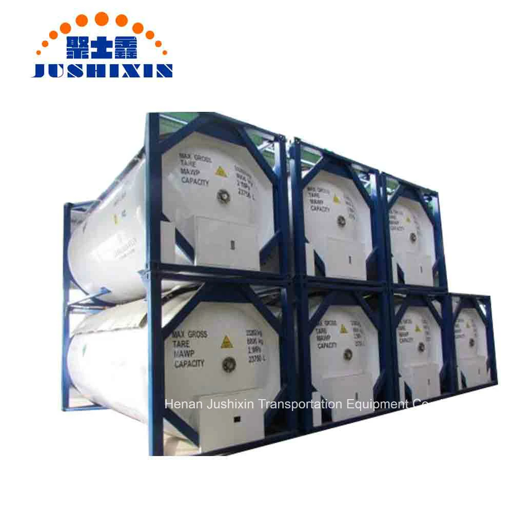 20feet T50 LPG/Chlorine/Refrigerant/Hydrogen Fluoride Anhydrous/Ammonia/Ethylene Oxide Gas ISO Portable Storage Cargo Bulk Tank Containers for Sale