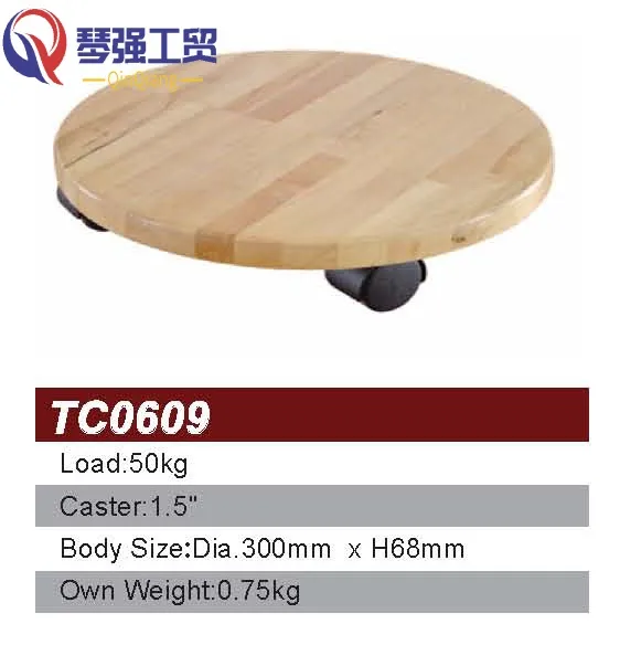 Wooden Flower Transport Platform Dolly