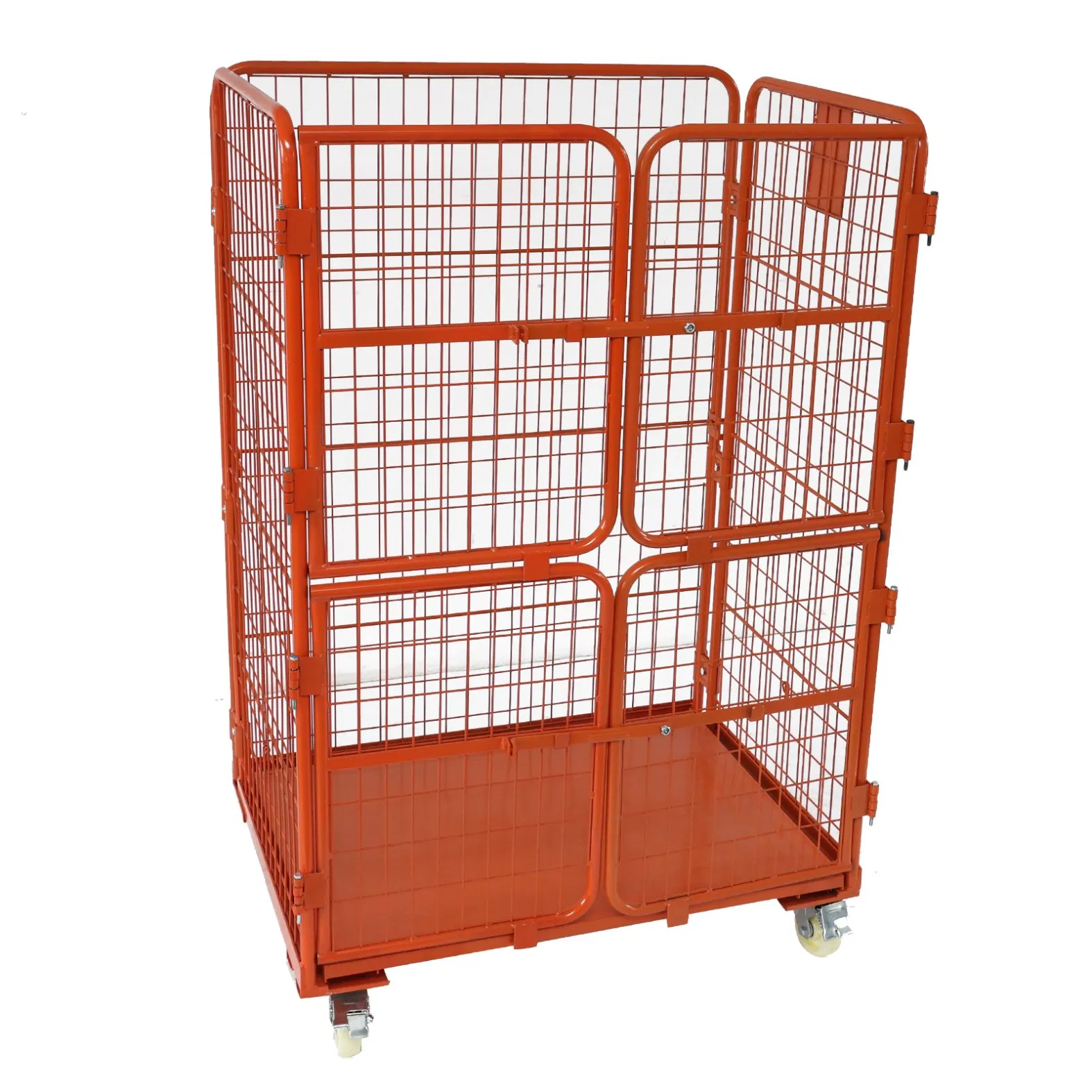 Standard 4 Sided Logistics Roll Container Full Security Peddle Cart Roll Container