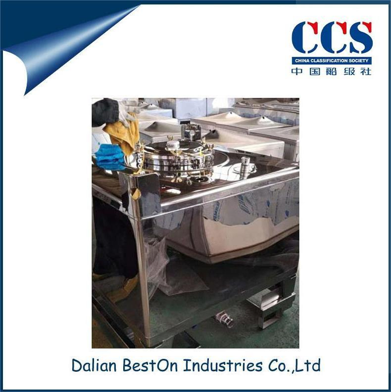 Dalian Beston China 150mm Powder Storage Tank Factory Ocean Shipping Transportation Intermediate Bulk Container Sample Available Ss IBC Chemical Container