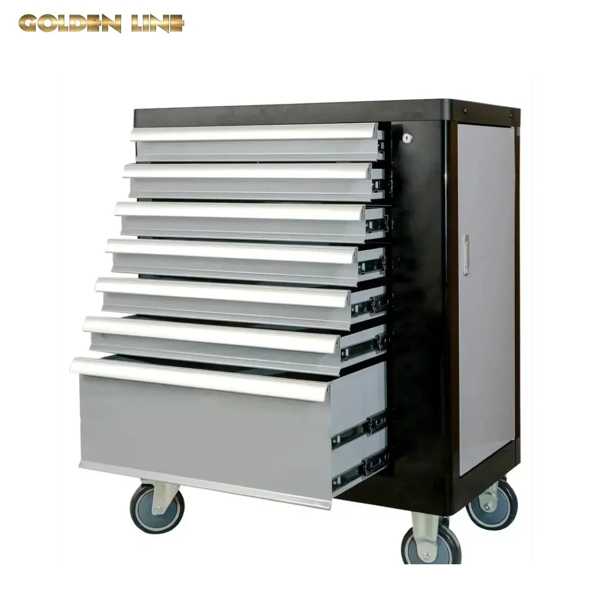 7 Drawers Workshop Lockable Metal Storage Tool Box Roller Cabinet
