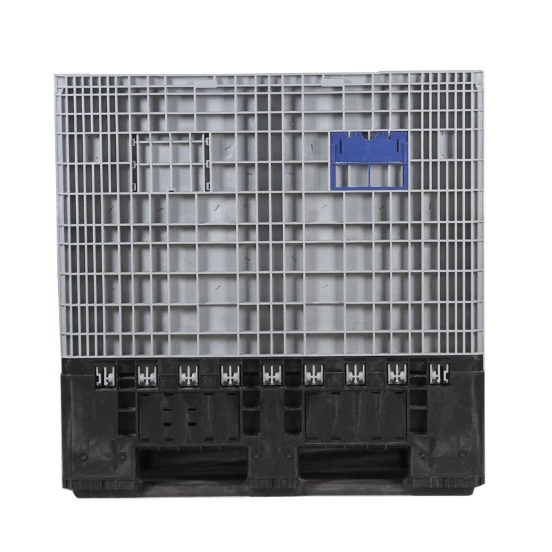 Versatile Collapsible Plastic Bulk Storage Container for Easy Transport