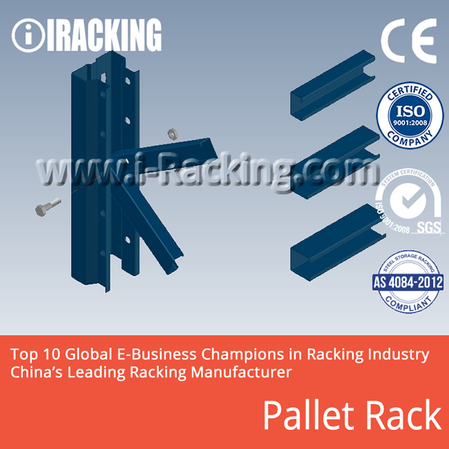 Customized Adjustment Heavy Duty Pallet Warehouse Storage Steel Metal Shelf Racking for Industrial Solutions