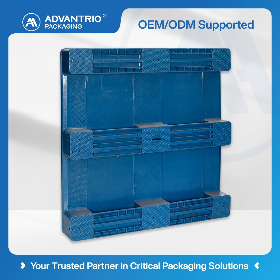 Plastic Storage Pallet Collapsible Feature Reducing Return Freight Volume Logistics Turnover Plastic Pallet Box