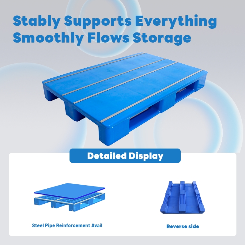 Huading Wholesale Manufacturer Single Faced Warehouse Logistics Turnover Storage Source Plastic Euro Pallet