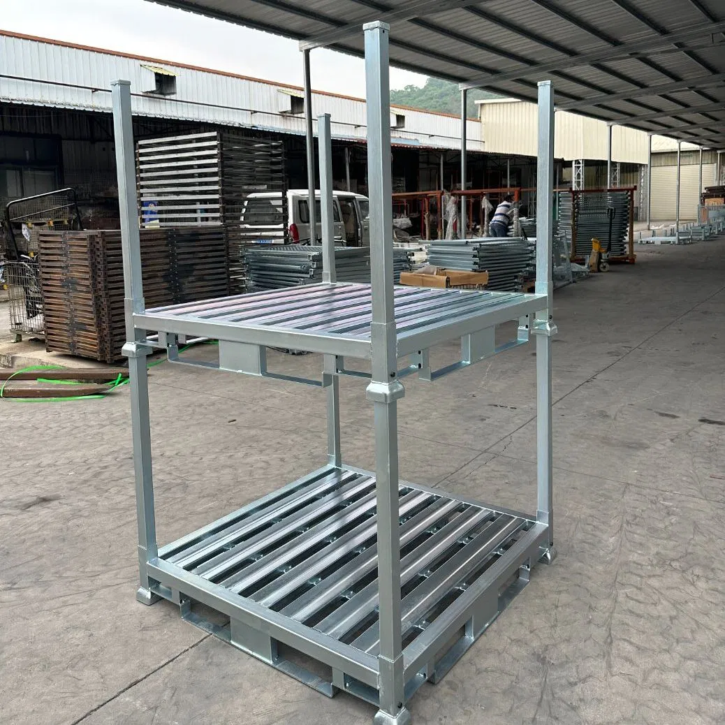 Customized Industrial Warehouse Heavy Duty Easy Assemble Detachable Steel Post Pallet Stackable Stillages