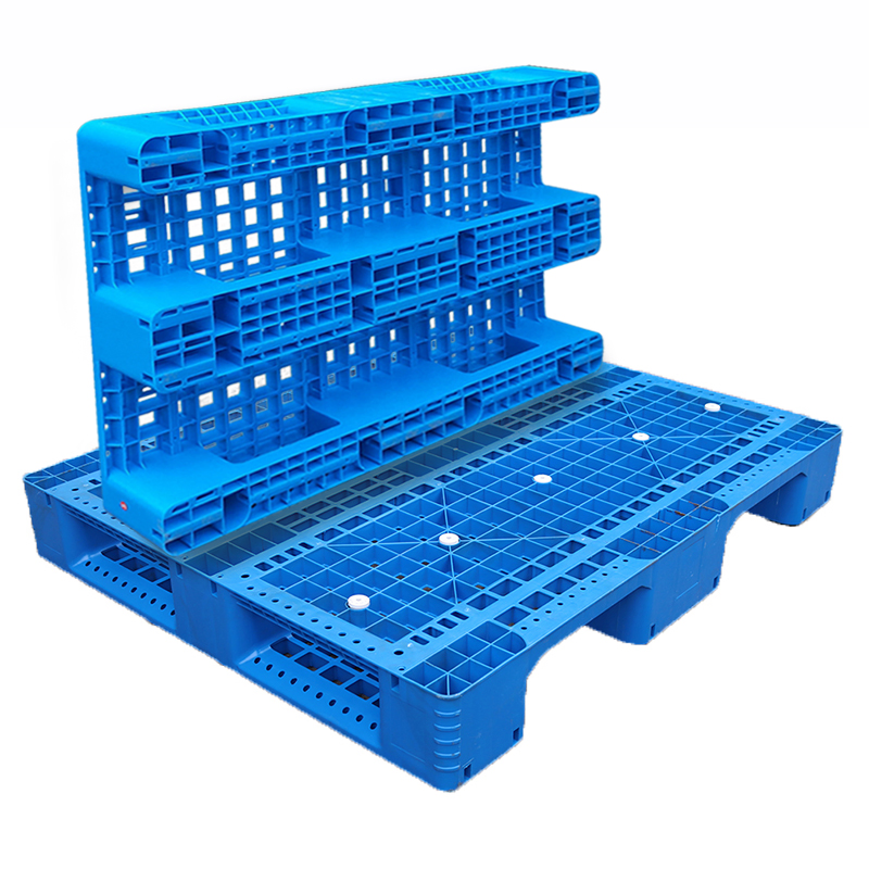 Factory Supply Recycle Runner Flat Slip Sheet Aluminum Grid Warehouse Tray Industrial Nestable HDPE 4way Export Hygienic Shipping Heavy Duty Plastic Euro Pallet