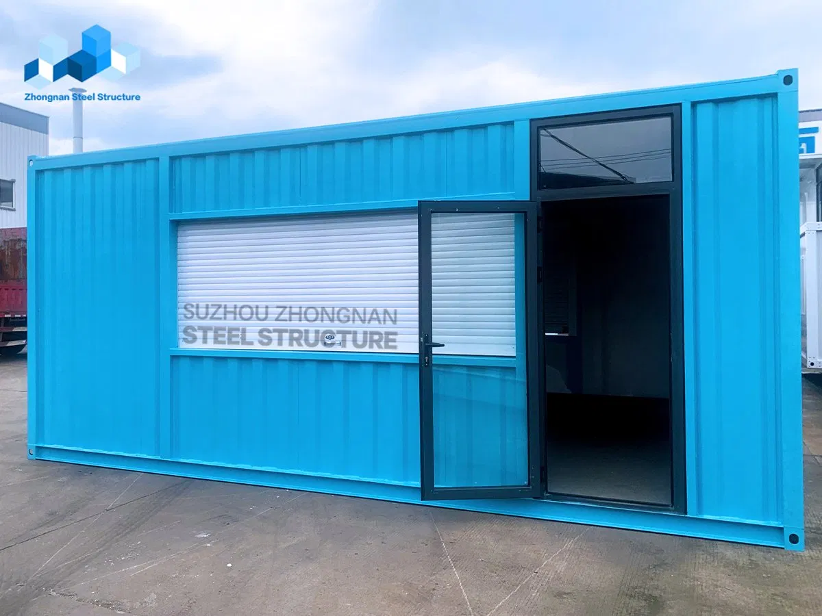 Wholesale Custom Steel Modular 20FT Container Store with 3 Rolling Shutter Window Factory