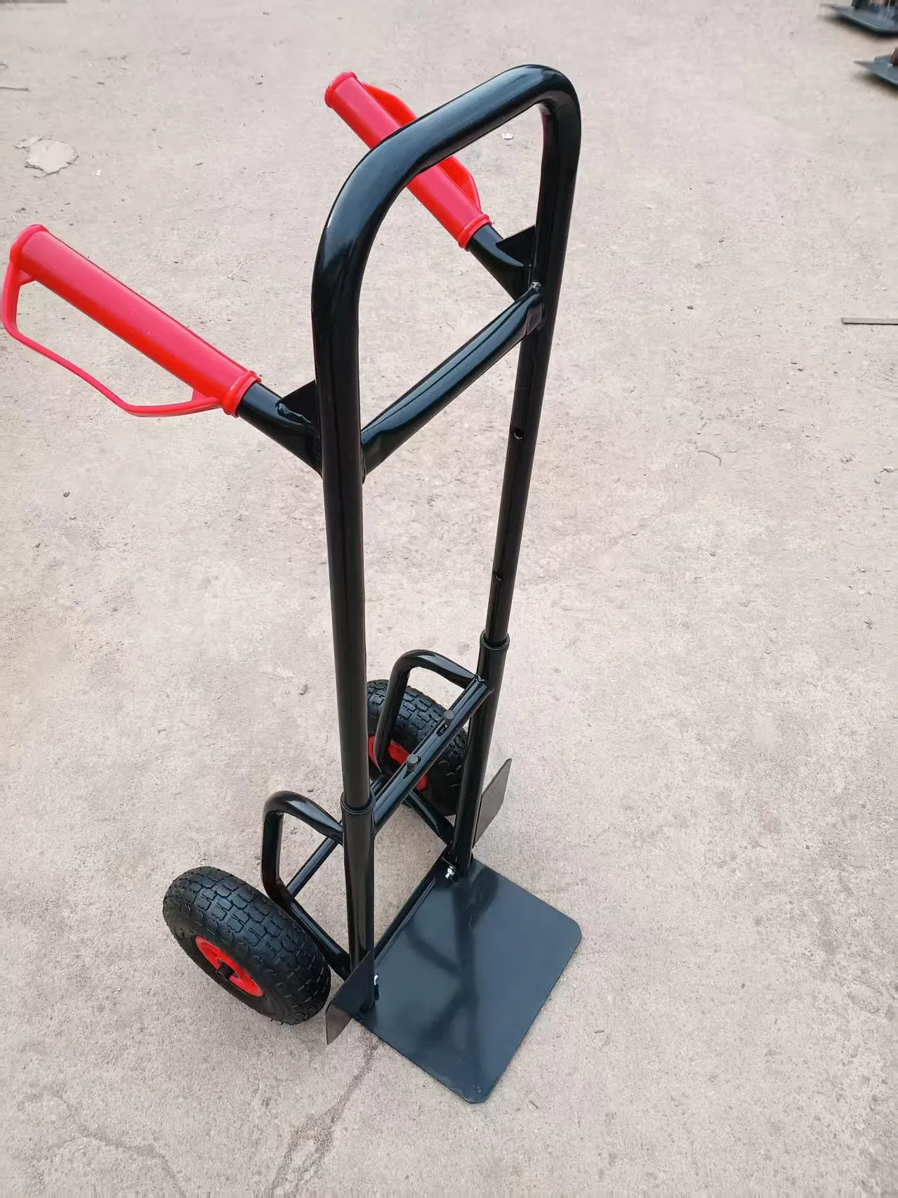 Cheapest 150kgs Steel Hand Trolley Lightweight Telescoping Handle Hand Trolley Foldable Hand Trolley Sack Truck Dolly for Warehouse Logistics Use