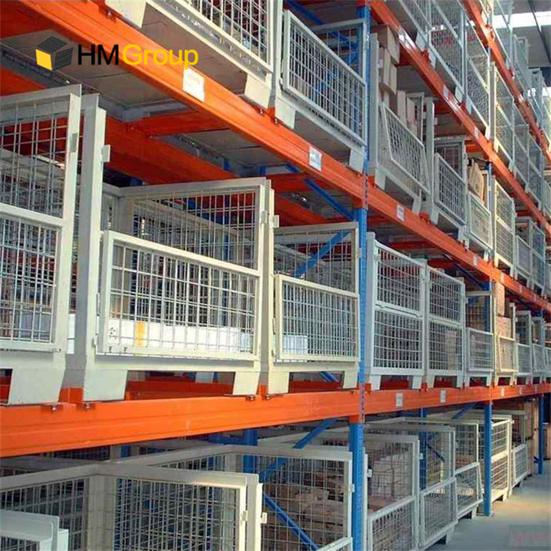 Welded Warehouse Folding Forklift Steel Wire Mesh Stillage Container Bin