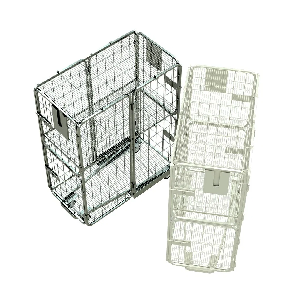 Good Load-Bearing Capacity Multi-Color Detachable Rolling Cart Warehouse Roll Container