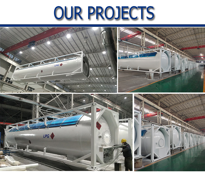 Durable 40FT LPG ISO Tank Container for Bulk Gas Storage