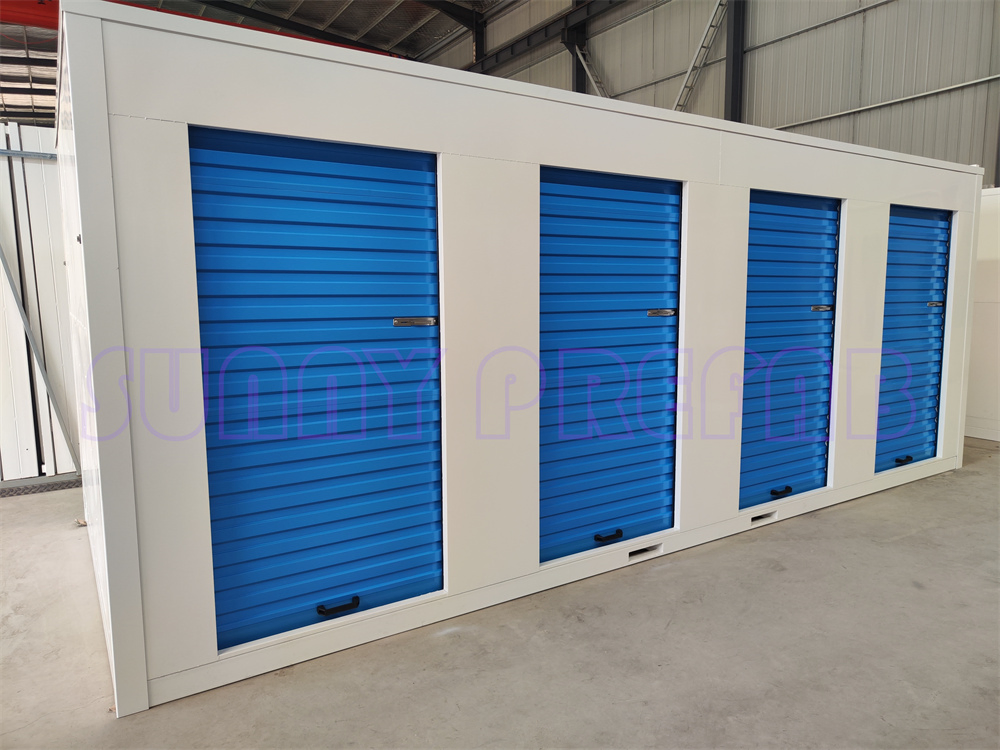Rolling Doors Partition Collapsible Assemble Stackable Portable Foldable Container Self Storage Units