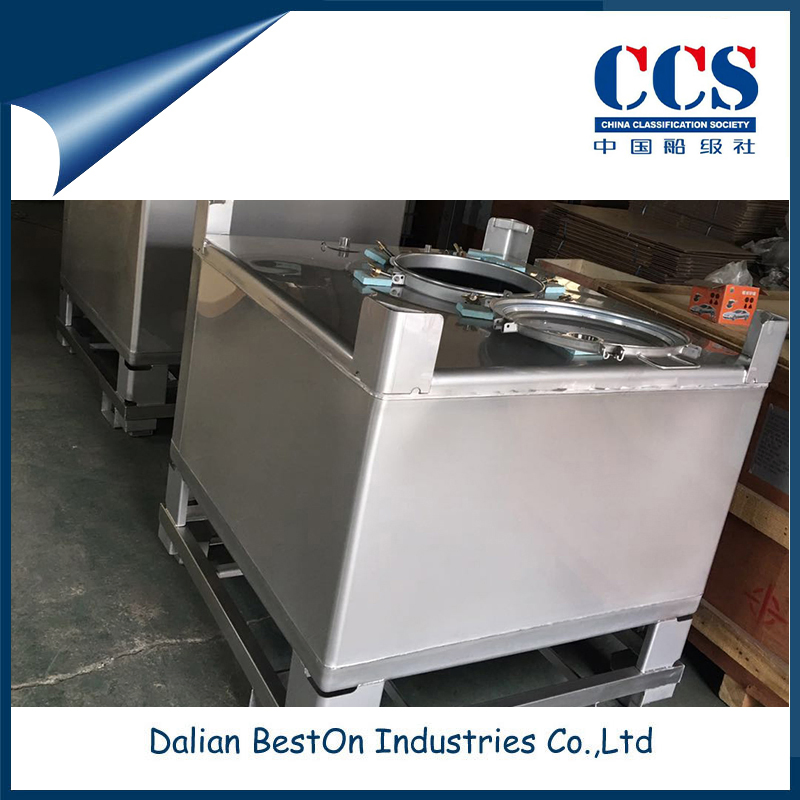 Dalian Beston China 150mm Powder Storage Tank Factory Ocean Shipping Transportation Intermediate Bulk Container Sample Available Ss IBC Chemical Container