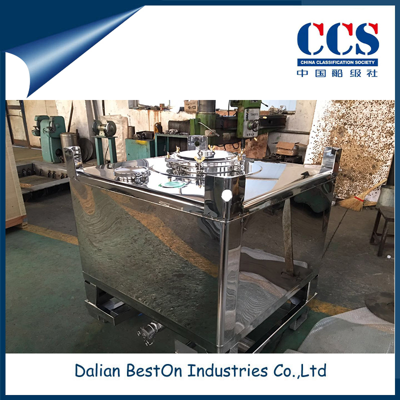 Dalian Beston China 150mm Powder Storage Tank Factory Ocean Shipping Transportation Intermediate Bulk Container Sample Available Ss IBC Chemical Container