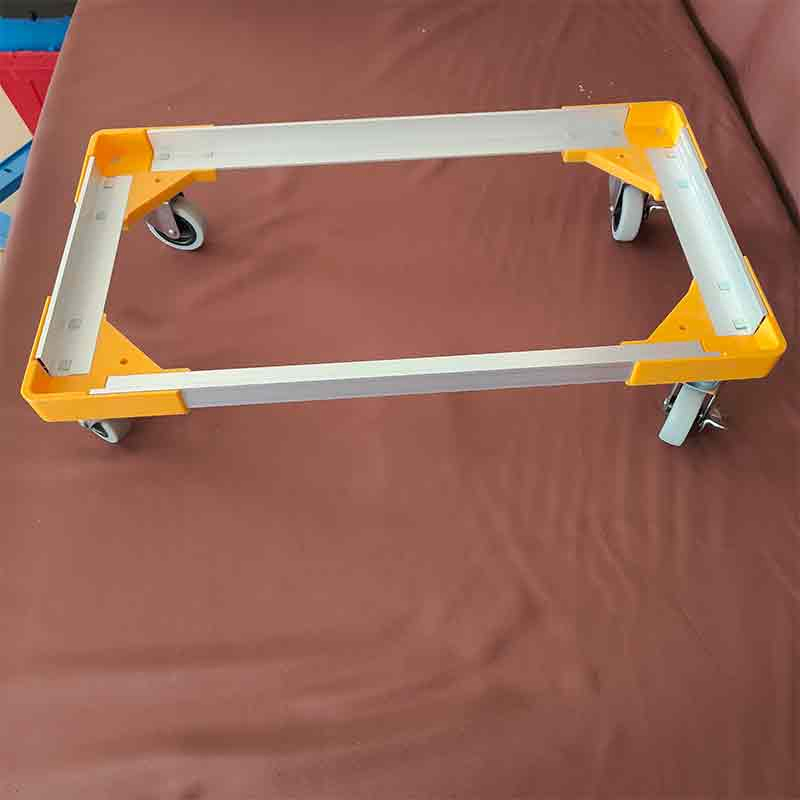 Load Plastic Box Dollies Case Platform Dolly Industrial for Logistics Easy Smart Transport Plastic Moving Crate Dolly