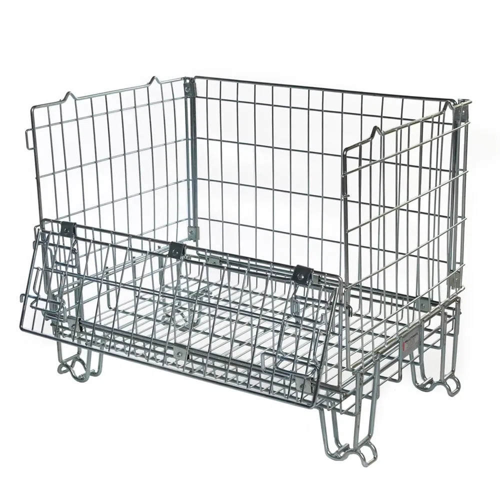High Quality Foldable Folded Customizable Lockable Cages for Storage Wire Mesh Cage