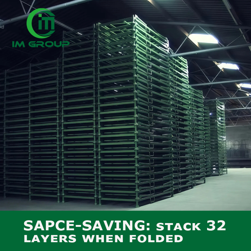 Industrial Stackable Collapsible Storage Metal Steel Truck Car Tyre Stillages