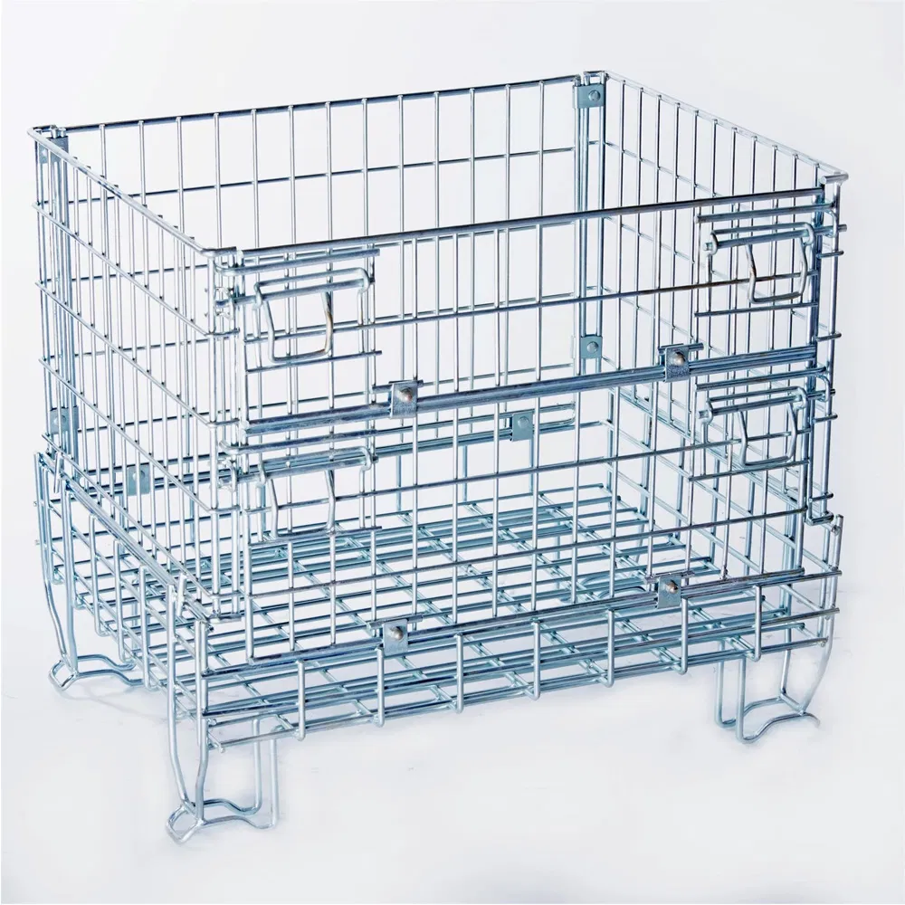 Heavy Duty Steel Collapsible Wire Storage Stillage for Warehouse Storage