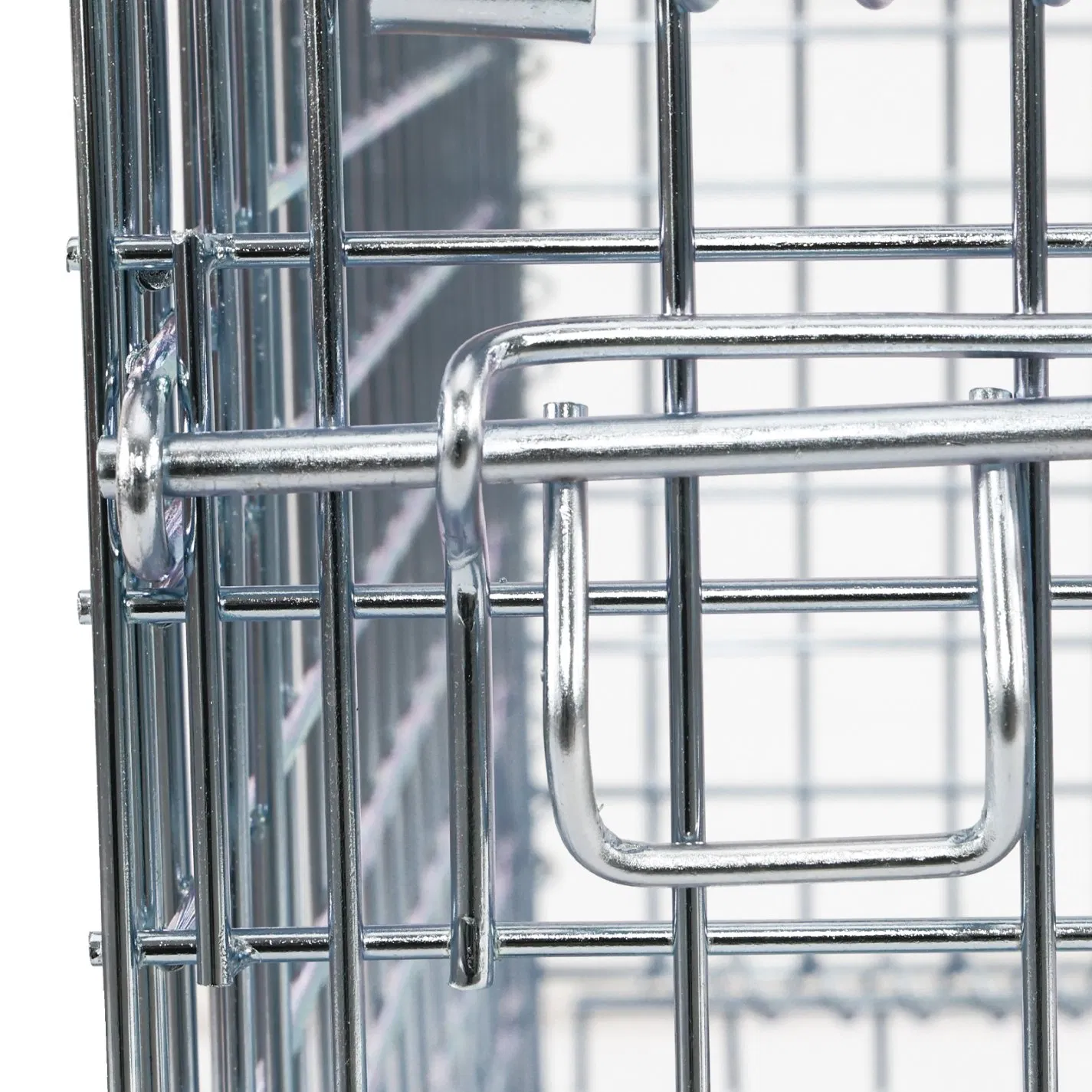 Mobile Wire Mesh Trolley Container with Easy Rolling Castors