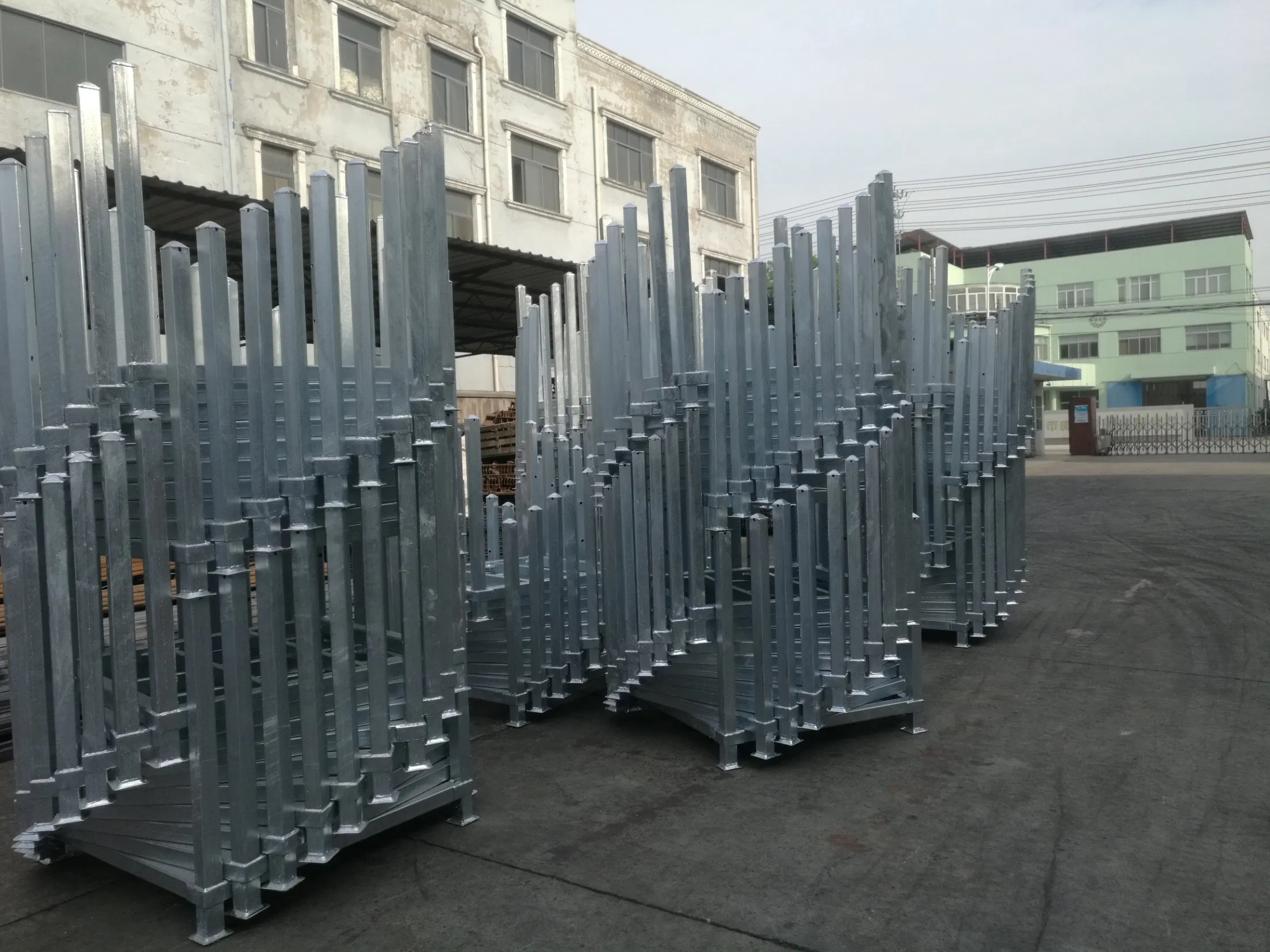Hot DIP Galvanized Q235 Steel Pallet Scaffolding Rack Storage Stillages