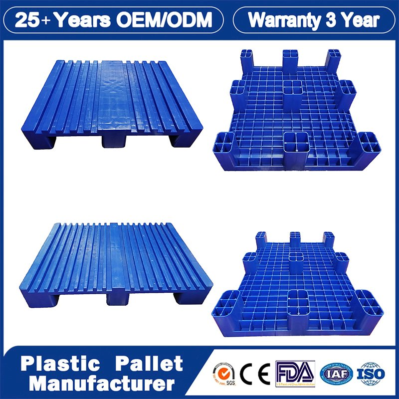 Plastic Pallet Manufacturer Industrial Rackable Stackable IBC Spill Hygienic Printing One Way Export Warehouse Storage Euro HDPE Heavy Duty Plastic Pallet