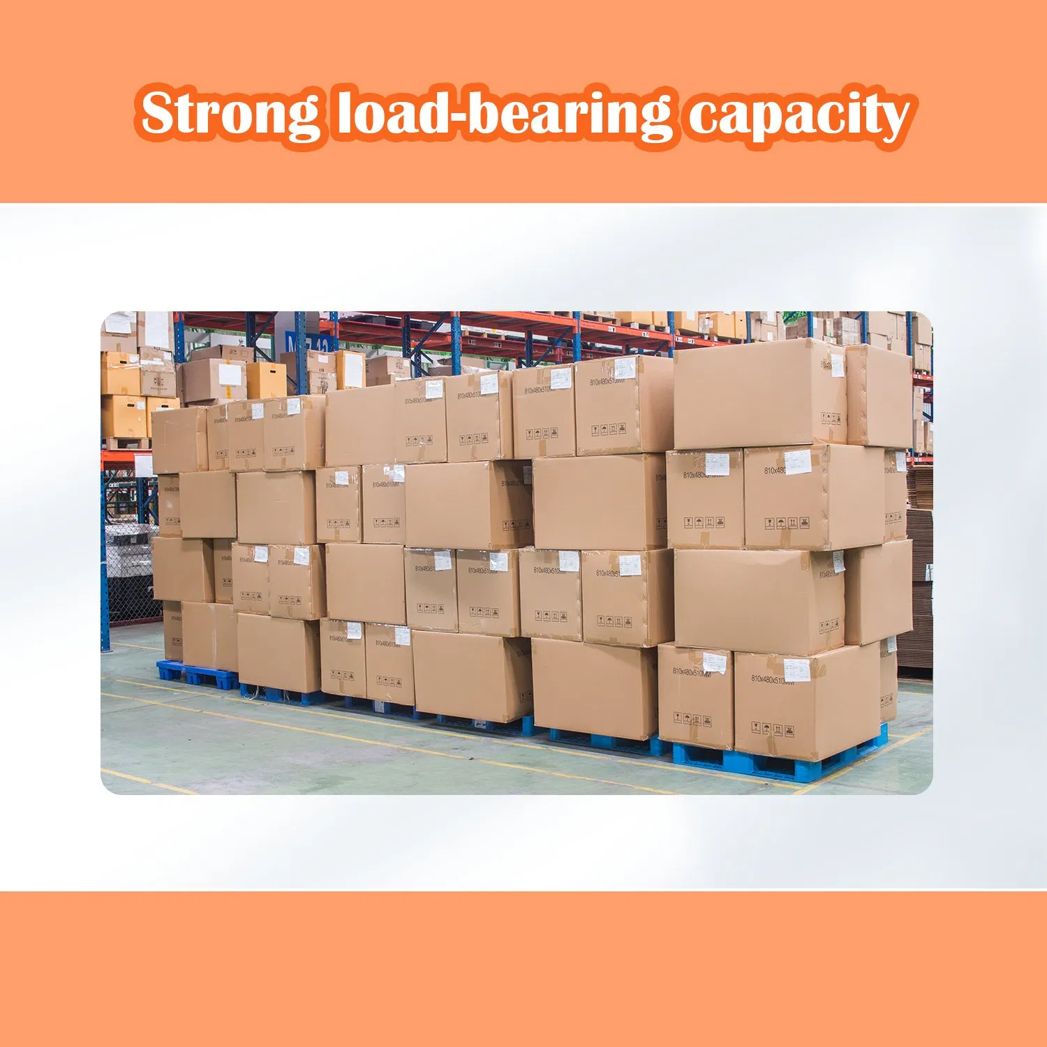 Huading Industrial Euro Pallets 1200*1000*150mm 3-Runner Heavy Duty Single-Faced PP Material 4-Way Entry Plastic Pallet