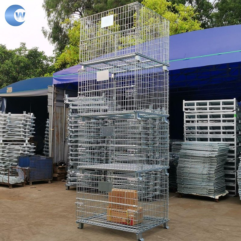 Hot Sale Wire Cage Metal Bin Storage Container/Storage Cage