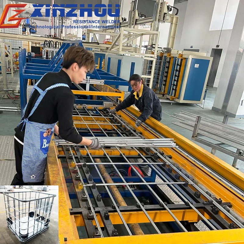 Xinzhou 1200 Liter Plastic IBC Tank Durable Foldable Intermediate Bulk Palllet Container for Water and Chemical Liquids Storage