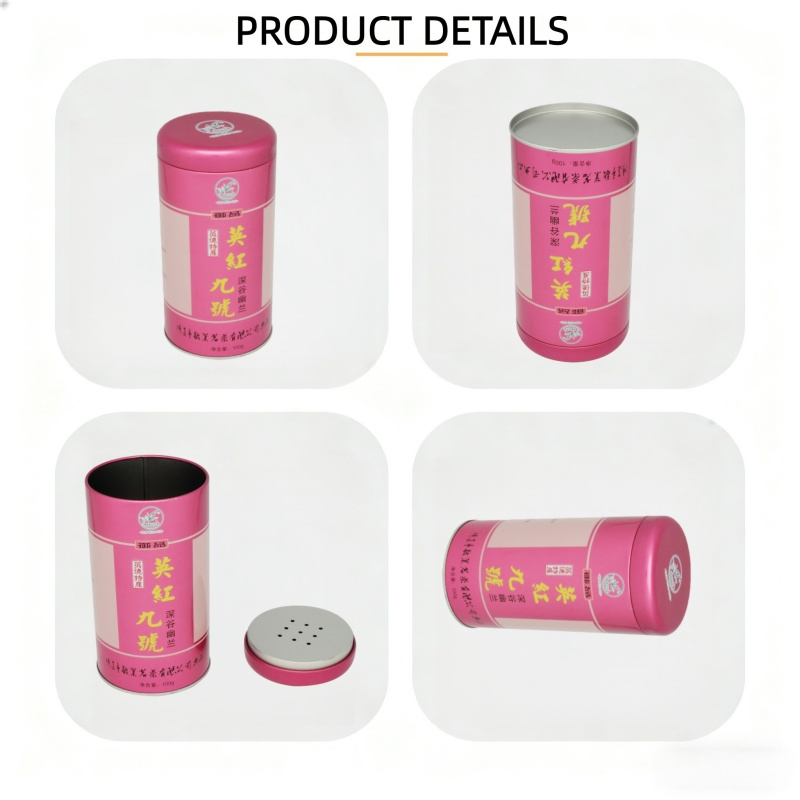 Round Food-Grade High-Quality Customized Food Tea Medicine Health Supplement Nut Gift Packaging Iron Tin Can Box