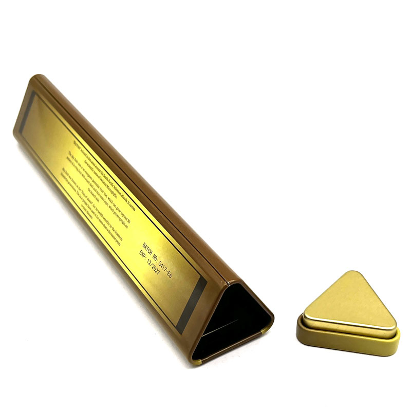 Ml-277 Factory Customized Triangular Metal Gift Tin Can for Chocolate/Candy/Tea Packaging with Fast Delivery/Triangular Iron Box