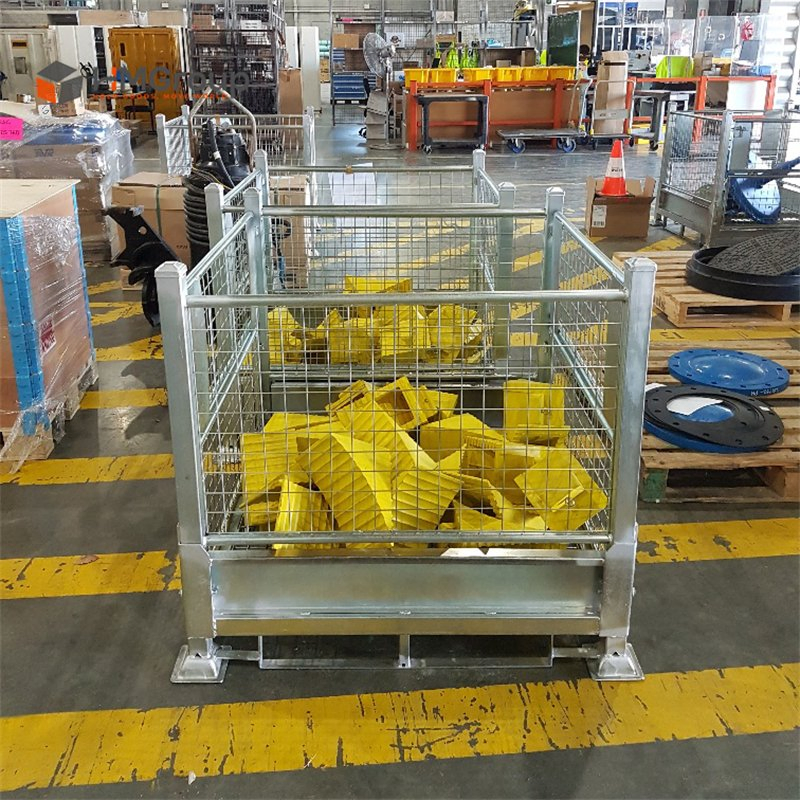Heavy Duty Industrial Rigid Folding Metal Steel Wire Mesh Stillage
