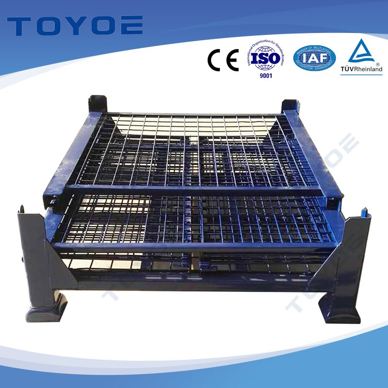 Sturdy and Durable Foldable Pallet Racking Storage Cage Metal Shelving for The Storage and Transportation of Fruits, Vegetables and Nuts