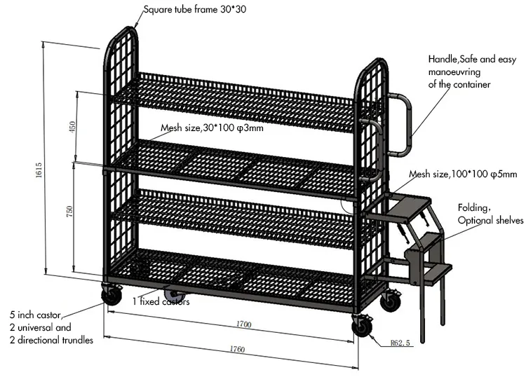 Multi-Functional Picking Trolley