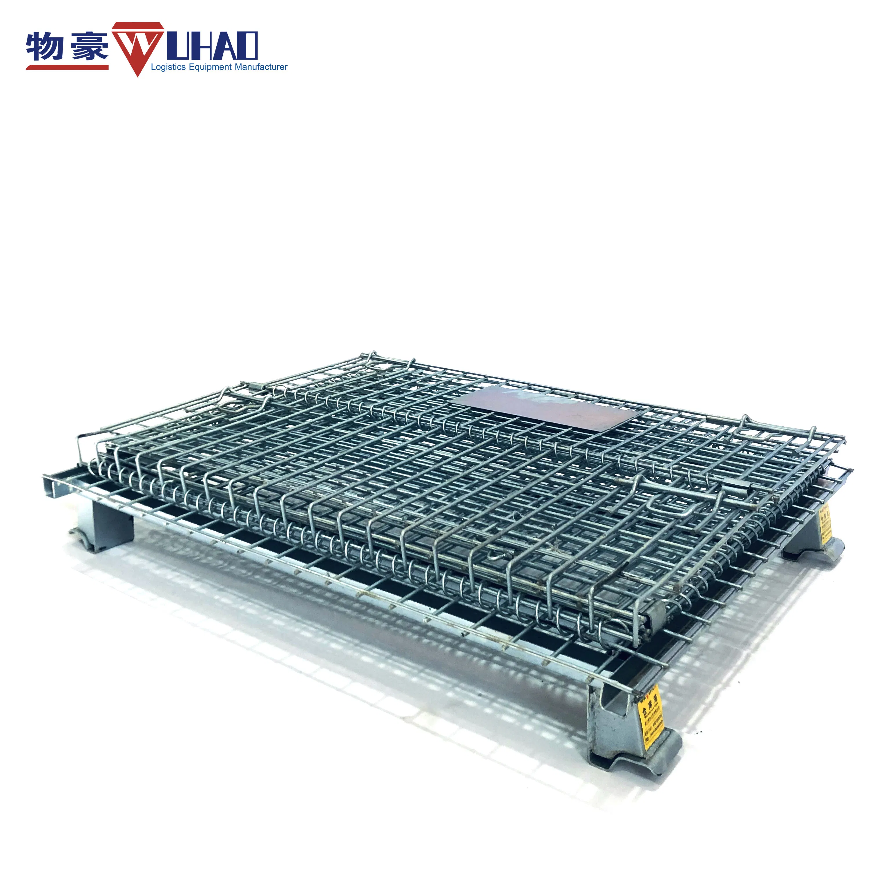 Folding Wire Mesh Storage Cage for Auto Parts