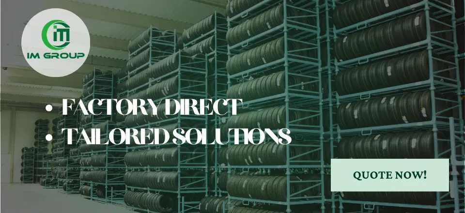 Industrial Stackable Collapsible Storage Metal Steel Truck Car Tyre Stillages