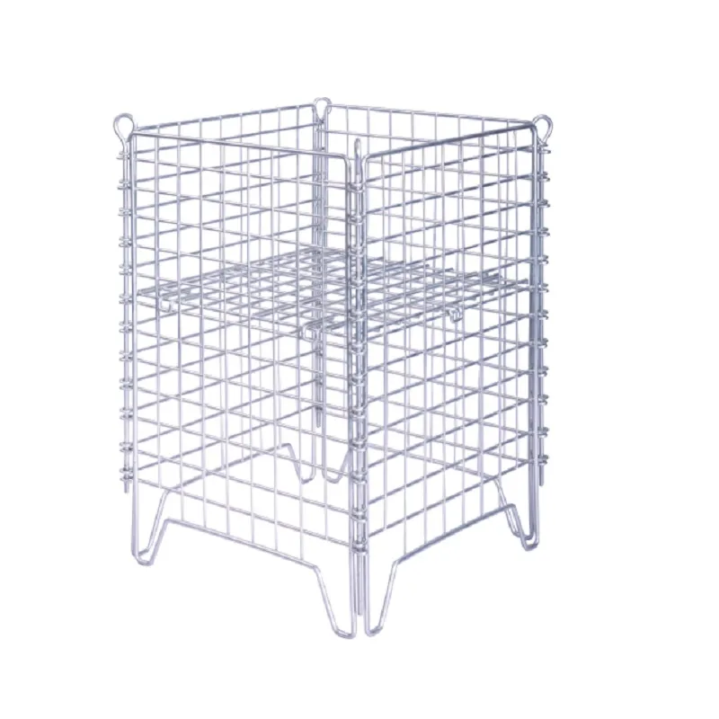 Iron Wire Stacking Storage Cage Detailed View