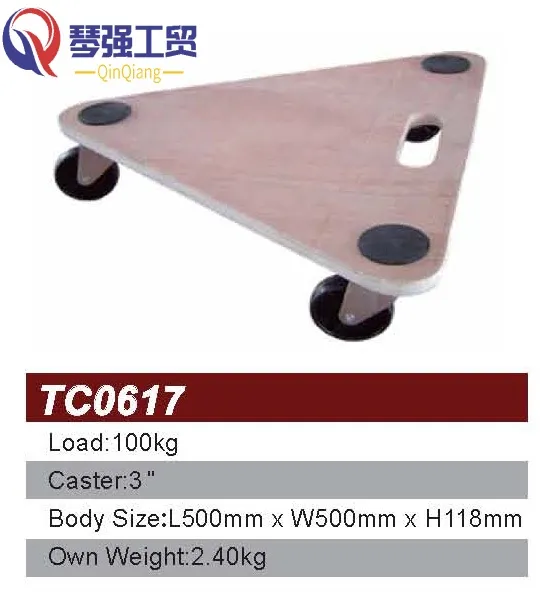 Wooden Flower Transport Platform Dolly