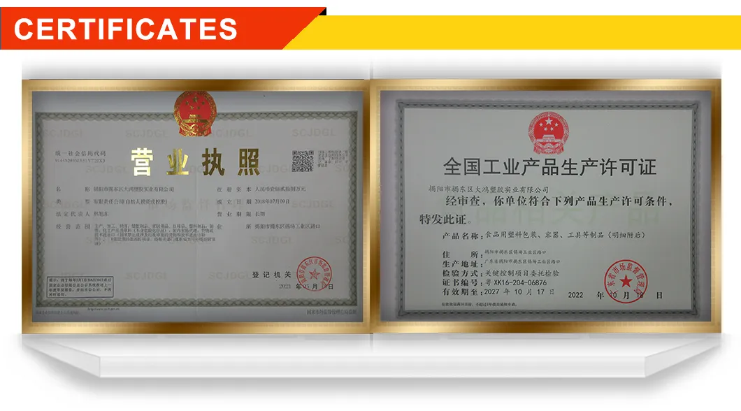 Certificates
