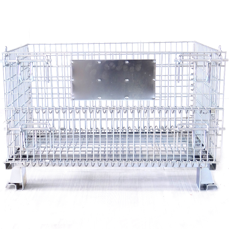 High Quality Foldable Folded Customizable Lockable Cages for Storage Wire Mesh Cage