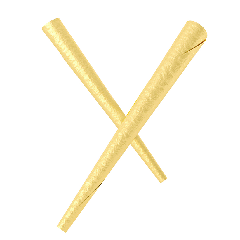 Plastic Tobacco Pre-Roll Tube Flower Stash Container with Gold Rolling Paper