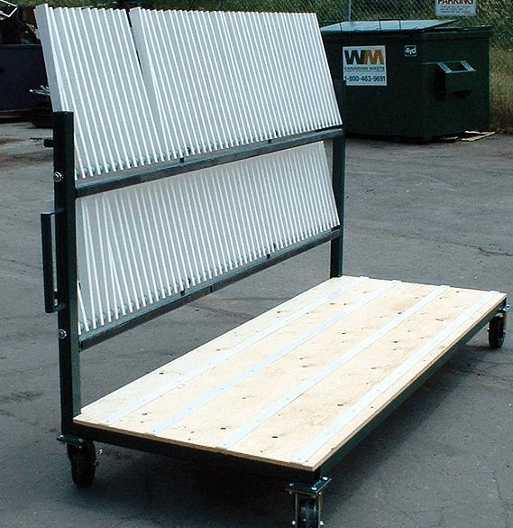 Portable Insulated Glass Transport Dolly with Wheels