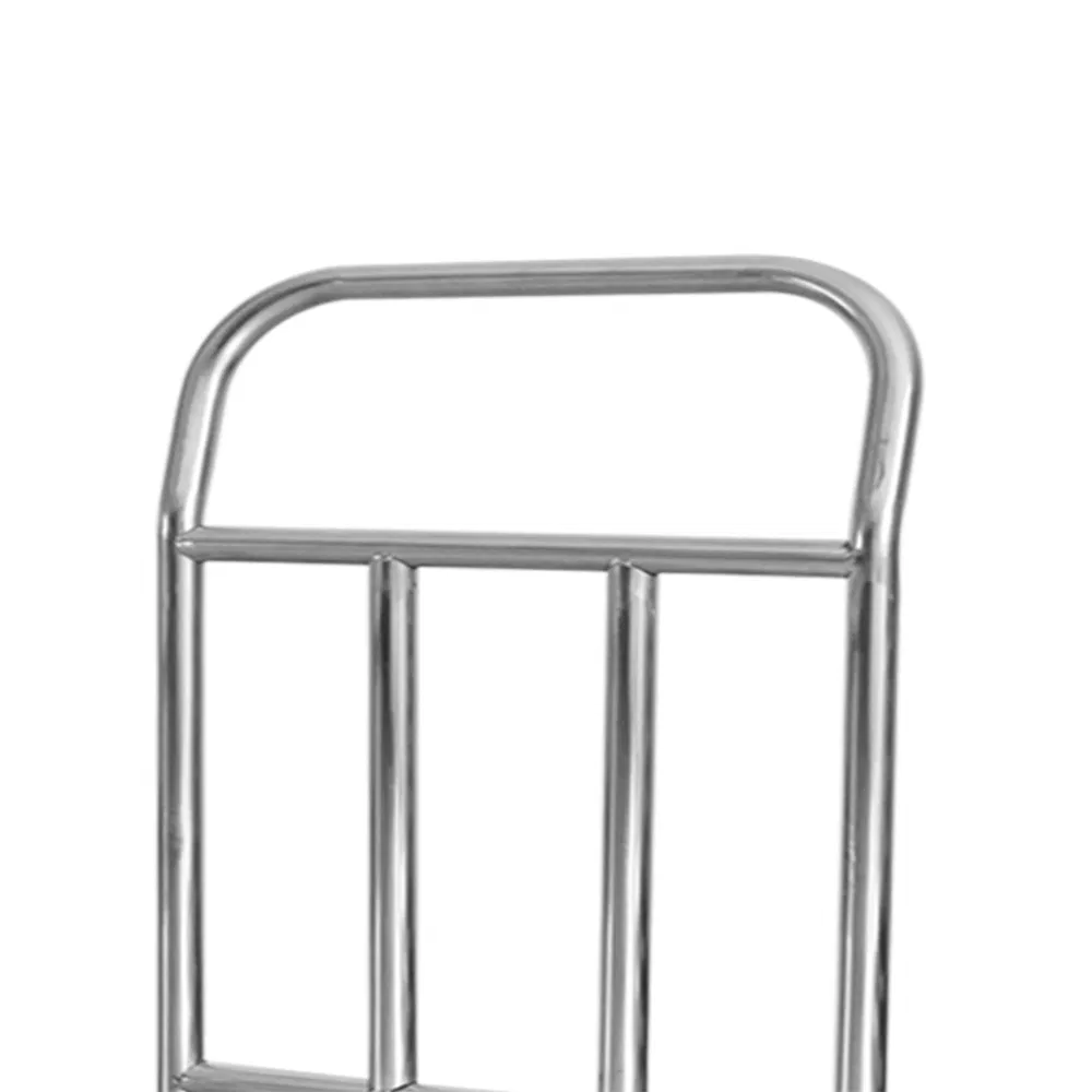 Foldable Catering Transport Stainless Steel Flat Dolly with Push Handle
